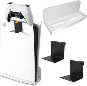 VIVO Black Steel Wall Mount Designed for PS5 Console, 2 Controller Mounts