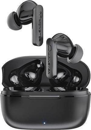 Wireless Earbuds Bluetooth 5.3 Headphones with CVC 8.0 Noise Reduction, IPX8 Waterproof in-Ear Stereo Earphones 60H Playtime, Bluetooth Earbuds with Fast Charging for Sport