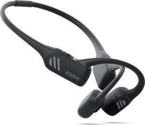 klatre Bone Conduction Headphones2023 Version, LS1 Open-Ear Headphones Bluetooth 5.2 Wireless for Cycling/Workout/Running, Deep Bass, Water Resistant Headset with Dual Mics - Rock