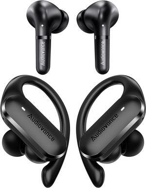 Audiovance SPEU 501, 2-Set Wireless Headphones Bluetooth Earbuds as Ideal Gifts, EU501 ANC Noise Cancelling for Immersive Music, SP301 for Workout Running, Premium Sound, Clear Calls, Comfort Fit.