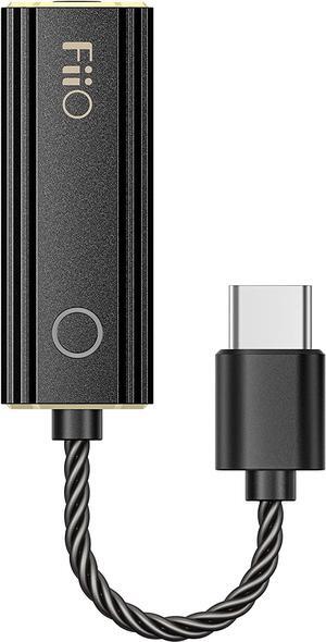JadeAudio KA1 Headphone Amps Amplifier Tiny USB DAC High Resolution 3.5mm Lossless for Smartphones/PC/Laptops/Players(Type C, Black)