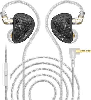 YINYOO KZ AS16 PRO 16BA IEM in Ear Earphones, High Resolution in-Ear Monitors Headphones Stereo Sound Wired Earbuds Newest Headset (Dark mic)