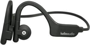 K KAIBOAUDIO Kaibo Verse Plus - Bone Conduction Headphones - Multipoint Pairing - Open Ear Bluetooth Earphones - Water-Resistant - USB-C Quick Charging - Smart Touch Control (Midnight Black)