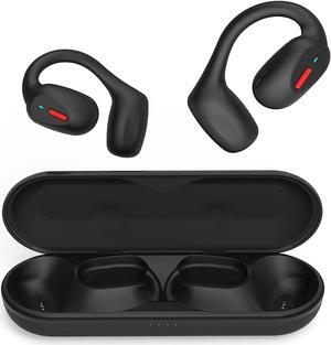 Open Ear Headphones, Bluetooth 5.3 Earbuds with 800mAh Charging Case, IPX6 Waterproof Wireless Earbuds Call Clear with Built-in Mic,Open Wearable Stereo Wireless Earphones with Earhooks for Sports