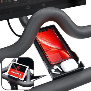 Crostice Phone Holder Compatible with Peloton Bike & Bike Plus, Original Design Phone Tray, Holder for iPhone, Cell Phone Holder Mount, Accessories Fit for Most Phone, Baby Monitor