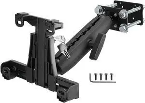 ARKON Mounts - Forklift Locking Tablet Mount with 8.5-inch Shaft Arm Adjustable Flexibility Effortless Installation Engineered for Warehouse Vehicles Fits iPad and Samsung Tablets
