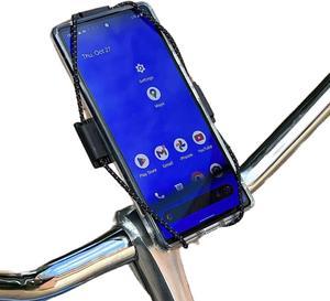 ElastoKASE Universal Bike Phone Holder - Compatible with iPhone 14, 14 Pro, 14 Max Pro 13, 12, Samsung Note & Galaxy, Google Pic and Oversized Phones