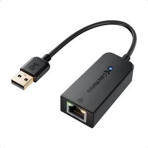 Cable Matters Plug & Play USB to Ethernet Adapter with PXE, MAC Address Clone Support (Ethernet to USB 2.0 Adapter, Ethernet Adapter for Laptop) Supporting 10/100 Mbps Ethernet Network, Black