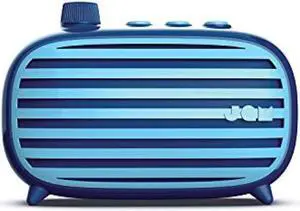 Jam Retro Classic Blutooth Speaker, 10 Hours Play Time, Aux-in Port, USB Charging, Blue