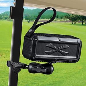 Roykaw Golf Bluetooth Speaker with Mount, Loud Stereo Sound and Bass Boost, IPX7 Waterproof, Shockproof & Dustproof, Portable Bluetooth Speaker for EZGO/Club Car/Yamaha/Advanced EV Golf Cart