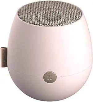 KREAFUNK aJAZZ Portable Bluetooth Speaker, Water Resistant (IPX5) and Durable, Up to 30 Hours of Wireless Play, Voice Assistant, Stereo Sound, Quick Charge, for Indoors and Outdoors (Pink)