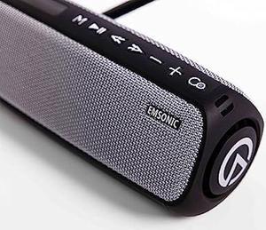 Emsonic Saver Portable Bluetooth Speaker, Waterproof Wireless Speaker with Bluetooth, FM Radio & Carbon Monoxide Detector, 24-Hr Playtime