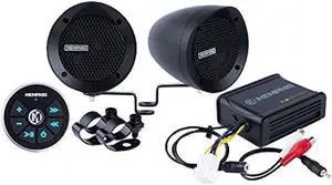 Memphis Audio MXABMB2BT Two Handlebar Speakers w/Bluetooth BLK