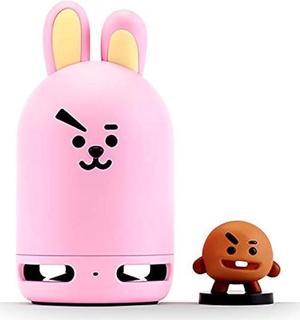 BT21 Official Friends Duo Bluetooth Stereo Portable Speaker & Figure Set for Home, Outdoors, Travel (Speaker Cooky + Figure SHOOKY)