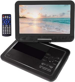 YOOHOO 12.5 Portable DVD Player with 10.1 HD Swivel Screen, 4H Rechargeable Battery, Support USB/SD Card/Discs/Sync TV, Regions Free, Dual Stereo Speakers, Last Memory, Car Charger, Remote Control
