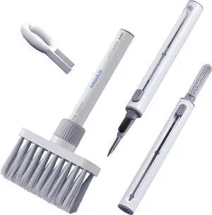 HAGULO - Soft Brush Keyboard Cleaner 5-in-1 Multi-Function Keyboard Cleaning Tools Computer Cleaning Tools Kit Corner Gap Duster Keycap Puller for Keyboard Earphones Airpods Bluetooth
