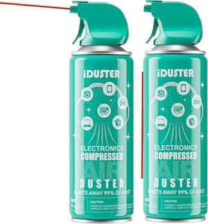 Compressed Canned Air Duster 152a - Computer Keyboard Cleaner Air Spray, 2 Count Compressed Canned Air Duster 152a - Computer Keyboard Cleaner Air Spray, 2 Count