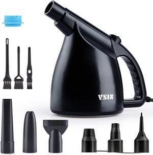 VSIN Compressed Air - Electric Air Duster 550 watts Replaces Canned Air - Electric Duster for Computer Cleaner, Keyboard Cleaner, Replaces Compressed Air Duster - Black Dust Blower