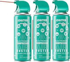 Compressed Canned Air Duster - 3 PCS Disposable Compressed Air Duster Can Cleaning for Computer,Keyboard, Jewelry, Car and Cellphone, 10oz Compressed Canned Air Duster - 3 PCS Disposable Compressed Air Duster Can Cleaning for Computer,Keyboard, Jewelry, Car and Cellphone, 10oz