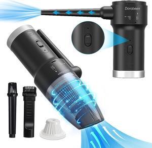 Cordless Air Duster, Blower & Vacuum 2 in 1, Compressed Air Duster, Portable Handheld Electronics Air Duster, Power 77000 RPM Motor, 10000 PA Suction, for Keyboard Car Computer Toys.