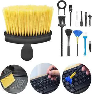 Keyboard Cleaning Brushes 12 in 1 Anti-Static Cleaning Brush Set for Computer Laptop Keyboard Electronic Devices Cleaning Brush Kit Track Small Narrow Space Cleaning Tool