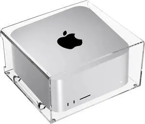 Acrylic Desktop Stand for Apple Mac Studio, Stand Holder Compatible with Mac Studio M1, Mac mini M1 M2 2010-2023 (Clear)
