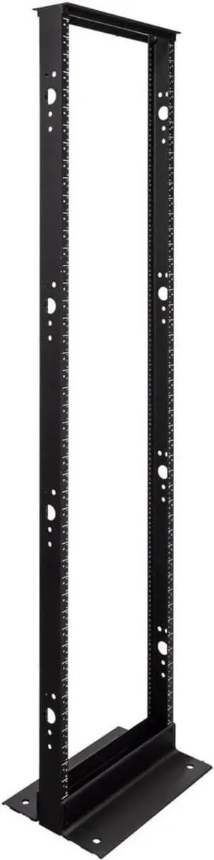 NavePoint 45U 2 Post Open Frame Server Rack for 19 Inch Equipment, AV, Networking, Data & IT Devices, 2-Post Rack 45U 881lbs Weight Capacity, Black