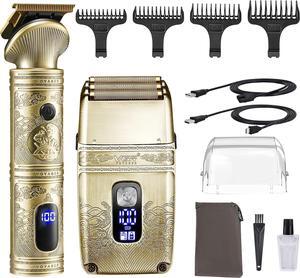 VGR Gifts for him Hair Trimmer & Electric Razor for Men, Foil Shaver, Beard Trimmer, T Liners Barber Kit, Mens Grooming Kit with Triple Blades Cordless
