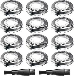 SH30 Replacement Heads for Shaver 3500 3800 2300 S3212/82 S3311/85 S1211/81, Series 3000 2000 1000 and S738, ComfortCut Shaving Heads with Durable Sharp Blade, 2 Shaver Cleaning Brushes, 12 Packs
