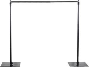 10 feet x 10 feet Heavy Duty Backdrop Stand Kit with Steel Base - Wedding Background Support System for Photography
