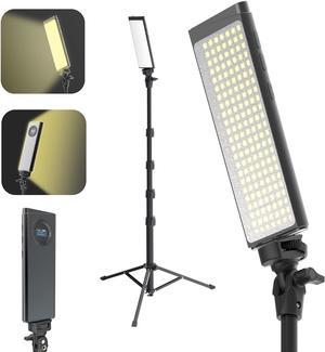 DigiPower PRO1-180 Portable, Lightweight LED Light & Pro Stand Kit for DIY Home, Studio, Content Creation, Vlogging, and Video Game Streaming
