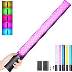 Soonpho P20 RGB LED Video Light Wand Kit with 2-Pack 4400mAh Battery, Handheld Photography LED Light Stick- CRI97, 20W, 2500-8500K Stepless Dimmable, 40 Lighting Effects with Carry Bag