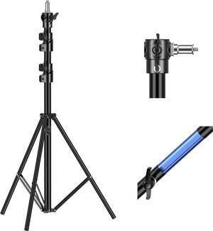 EMART 8.5ft/2.6m Air Cushioned Light Stand with 1/4" to 3/8" Universal Adapter, Aluminum Heavy Duty Tripod Stand for Photography Studio Softbox, Monolight, Umbrella, Reflector, Strobe Light