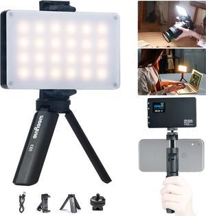 VILTROX CRI 95+ LED Video Light, Portable On Camera Pocket Photo Light for DSLR Camera Camcorder with Mini Tripod & Phone Holder, 2500-8500K Dimmable Small Panel Lights w Built-in Battery LCD Display