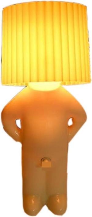 Little Naughty boy Desk lamp,A Little Shy Desk lamp, Bedside Night Light,Naughty boy Mr.P a Little Shy Man Creative lamp,Home Decoration Beautiful Gift (Yellow)