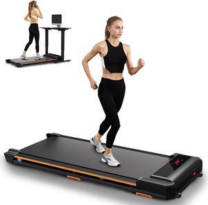 Primy 2-in-1 Walking Pad Treadmill for Home and Office, Under Desk Portable Treadmill with Smart Remote Control, Compact Design, 265LB Capacity for Walking and Jogging