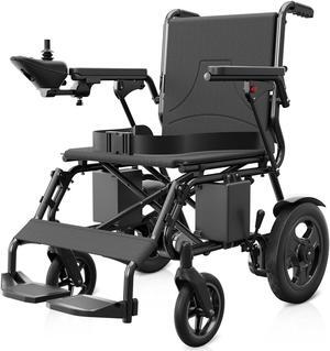 Primy Adult Foldable Intelligent Electric Wheelchair: Long Travel Range with 360° Maneuverability Control Joystick for Maximum Convenience