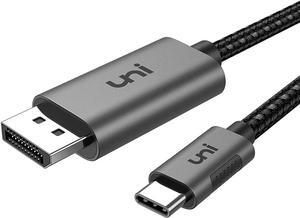 uni USB C to DisplayPort Cable for Home Office (4K@60Hz, 2K@165Hz), Sturdy Aluminum USB Type-C to DisplayPort Cable [Thunderbolt 3/4 Compatible] for MacBook Pro/Air, iPad Pro/Air 2022, XPS