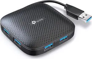 4-Port USB 3.0 Hub Slim and Compact USB Splitter with Foldable Cord Design USB hub for laptop PC Macbook Mac Mini XPS Surface Pro Chromebook Flash Drive Mobile HDD and More(UH400)