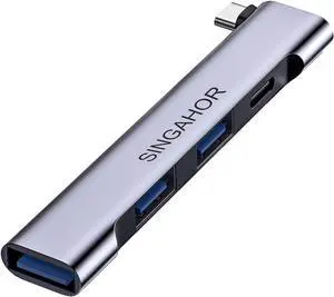 USB C Hub, 4-Port USB Splitter, USB Multiport Adapter for PC with 60W Fast Charge, 1 USB 3.0 Port and 2 USB 2.0 Ports for MacBook Air/Pro, iPad Pro, Laptops and More Type C Device
