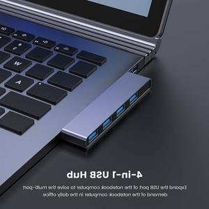USB Hub,  4-Port USB Hub(1 * 3.0 Hub, 3 * 2.0 Hub) USB Splitter for Laptop,Windows PC,Mac,Printer,Flash Drive,Mobile HDD, Notebook PC