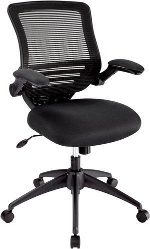 Realspace® Calusa Mesh Mid-Back Chair, Black