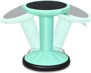 Giantex Wobble Stools for Classroom Seating, Wiggle Stool with Adjustable Height, 23 Inch Active Learning Stool, Sitting Balance Chair for School, Office Stand Up, Flexible Seating Wobble Chair(Green)