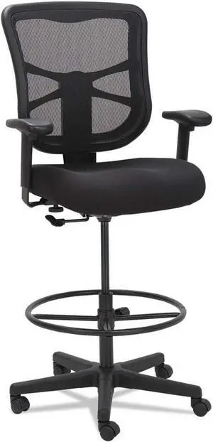 Alera ALEEL4614 Elusion Series Mesh Stool with 22.6 in. - 31.6 in. Seat Height - Black