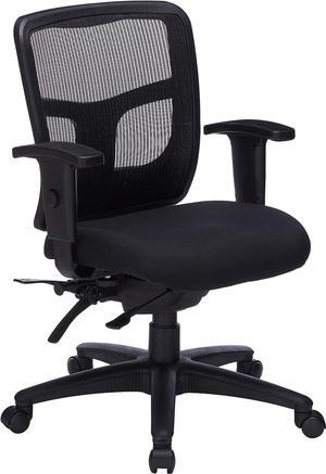 Lorell Managerial Swivel Mesh Mid-Back Chair, 5.8" Height X 27.6" Width X 8.5" Length