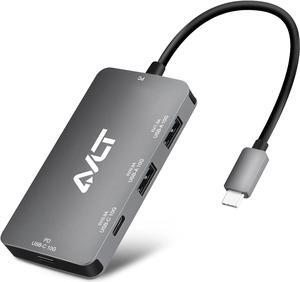 AVLT 4-Port USB 3.1 Gen 2 Type C 10G Hub with 85W PD Charging - Portable Multiport Adapter  Fast Data Transfer and Charging for MacBook, Laptop, PC, iPad (Does NOT Support USB-C Monitor)
