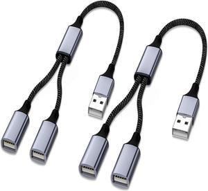 MOGOOD USB Splitter, 4 in 1 USB Cable,USB Hub USB to USB  Adapter,Multi-Socket USB Splitter,USB to 4 USB Female Cable Converter Multi  USB Ports USB