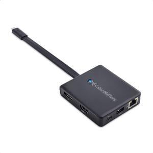 Monoprice Consul Series USB-C HDMI Adapter with VGA, Gigabit Ethernet, 2-Port  USB 3.0, USB-C 100W PD 3.0 