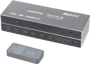 7 in 1 HDMI Switch with Remote - 4K@60Hz HDMI Selector & Hub for PS4, Computer,  TV, Blu-ray, ProjectorHDMI Switcher Version 2.0
