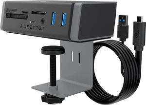 DEZCTOP USB 3.2 Gen 2 Clamp Hub 7-in-1 Adapter with Card Reader Speeds up to 10Gbps, 4.92Ft USB-C Cable and USB-A Adapter USB Splitter Compatible with all USB-A/USB-C laptops for Windows, macOS, Linux DEZCTOP USB 3.2 Gen 2 Clamp Hub 7-in-1 Adapter with Card Reader Speeds up to 10Gbps, 4.92Ft USB-C Cable and USB-A Adapter USB Splitter Compatible with all USB-A/USB-C laptops for Windows, macOS, Linux